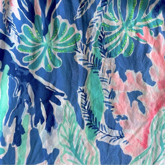 Lilly Pulitzer - Elsa Silk Top - Jet Stream In Multi Jet Stream - Picture 2 of 10